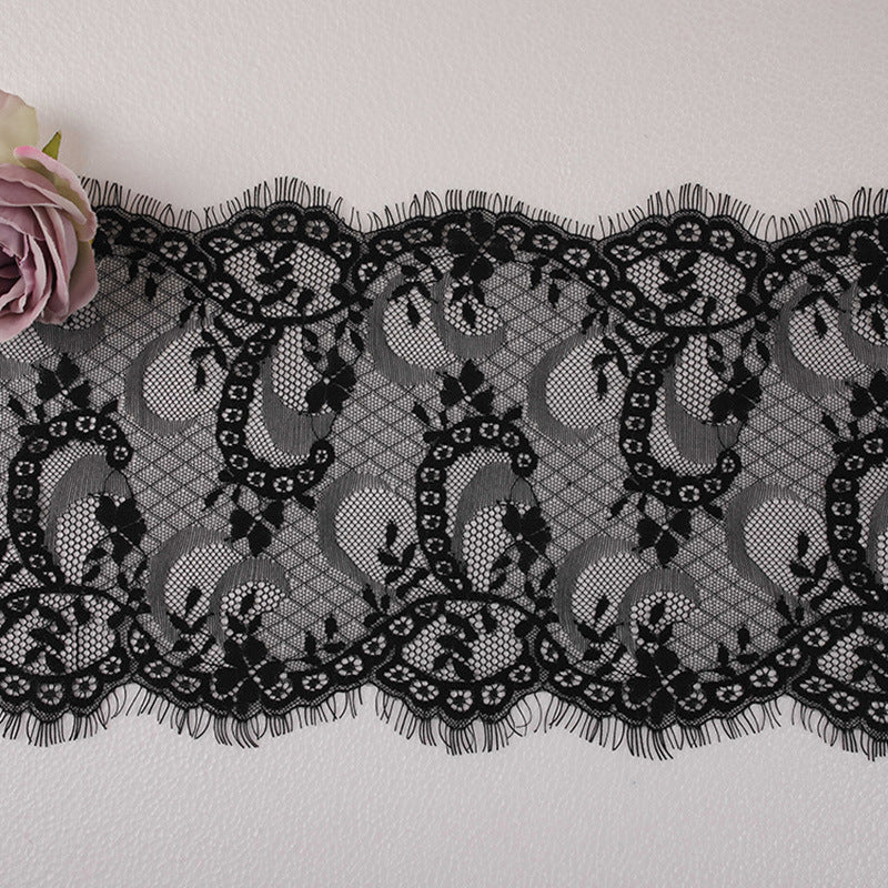 FREEDOMBEAUTY | 21cm non-elastic lace, eyelash mesh embroidery accessories lace, splicing decorative lace