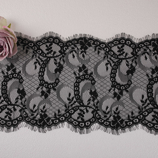 FREEDOMBEAUTY | 21cm non-elastic lace, eyelash mesh embroidery accessories lace, splicing decorative lace