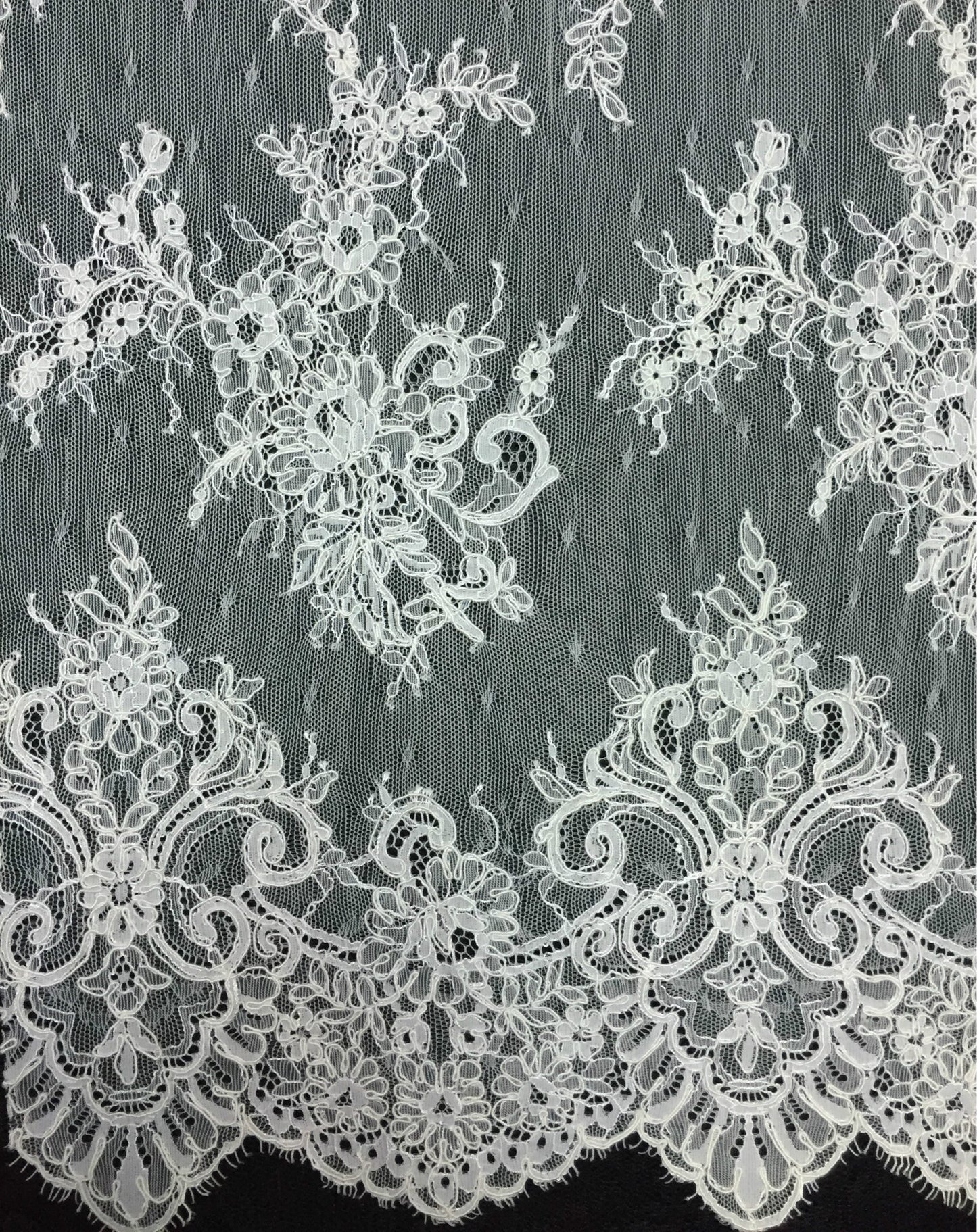 Freedombeauty | Direct Supply Car Bone Lace Veil Skirt Lace Accessories Three-Dimensional Bone Lace Fabric Wedding Dress Fabric