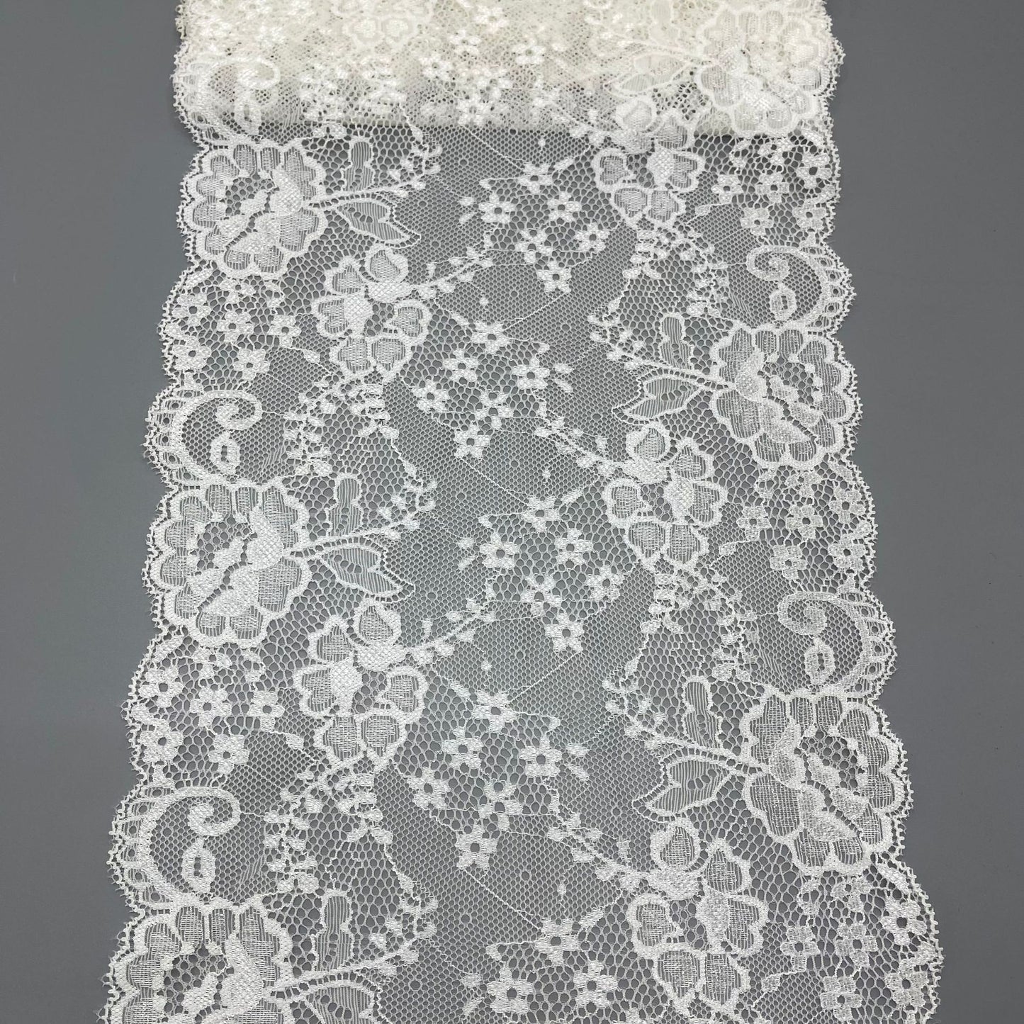 freedombeauty|22CM Elastic Lace Trim Nylon Lace Trim for Lingerie Skirt Decoration Accessories