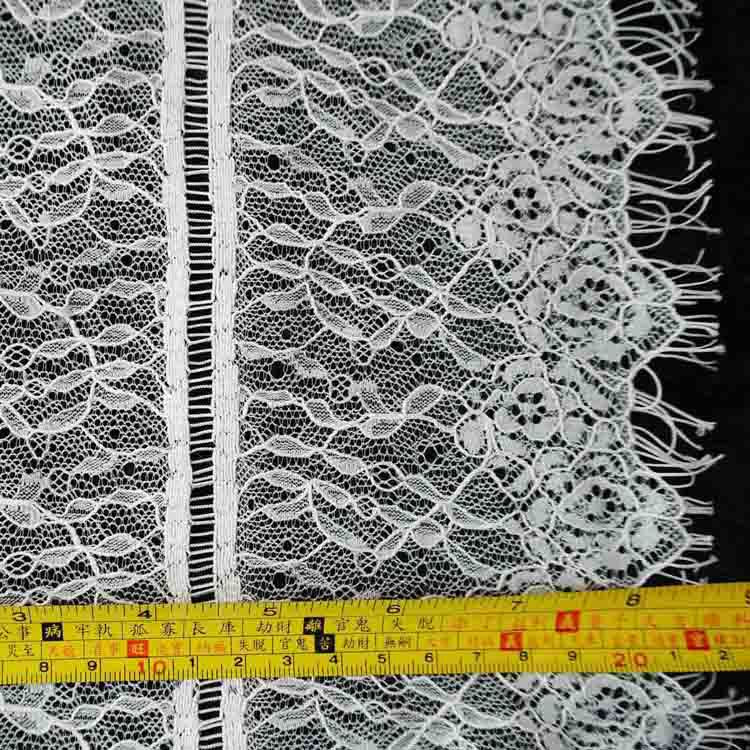 FREEDOMBEAUTY | Spot direct sales explosion bilateral eyelash lace 21cm wide non-elastic women's lace dress lace