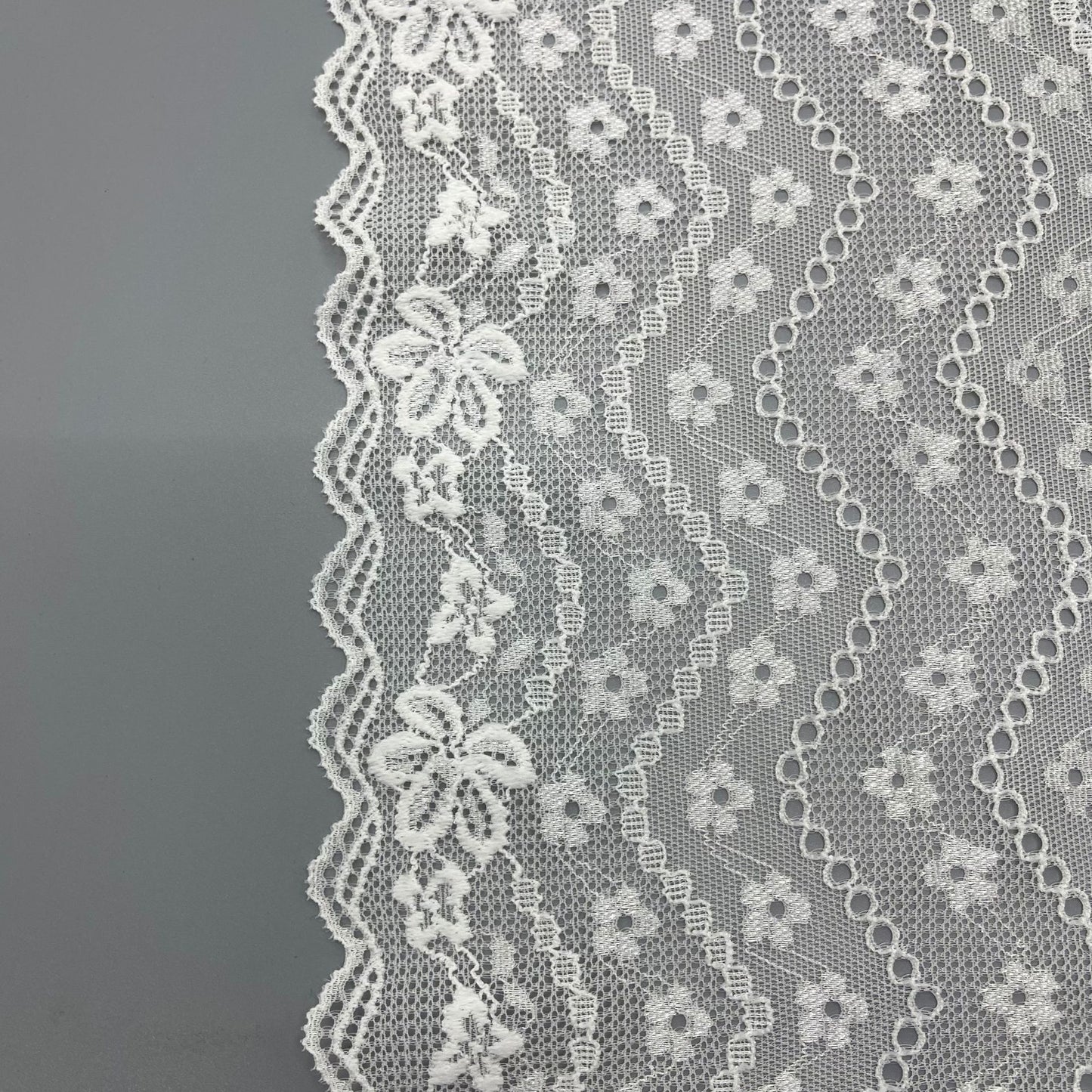 freedombeauty|20cm Elastic Lace White Wedding Dress Lace Trim Hollow Lace Nylon Design DIY Lace