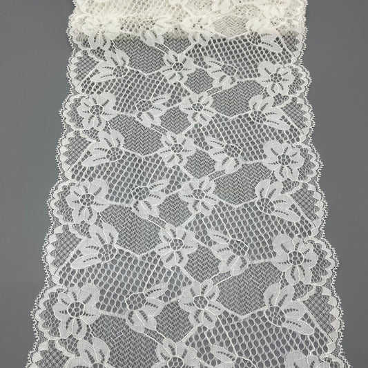 freedombeauty|21cm Lingerie Clothing Accessories Pure White Elastic Hollow Lace Nylon Lace Trim Accessories Lace