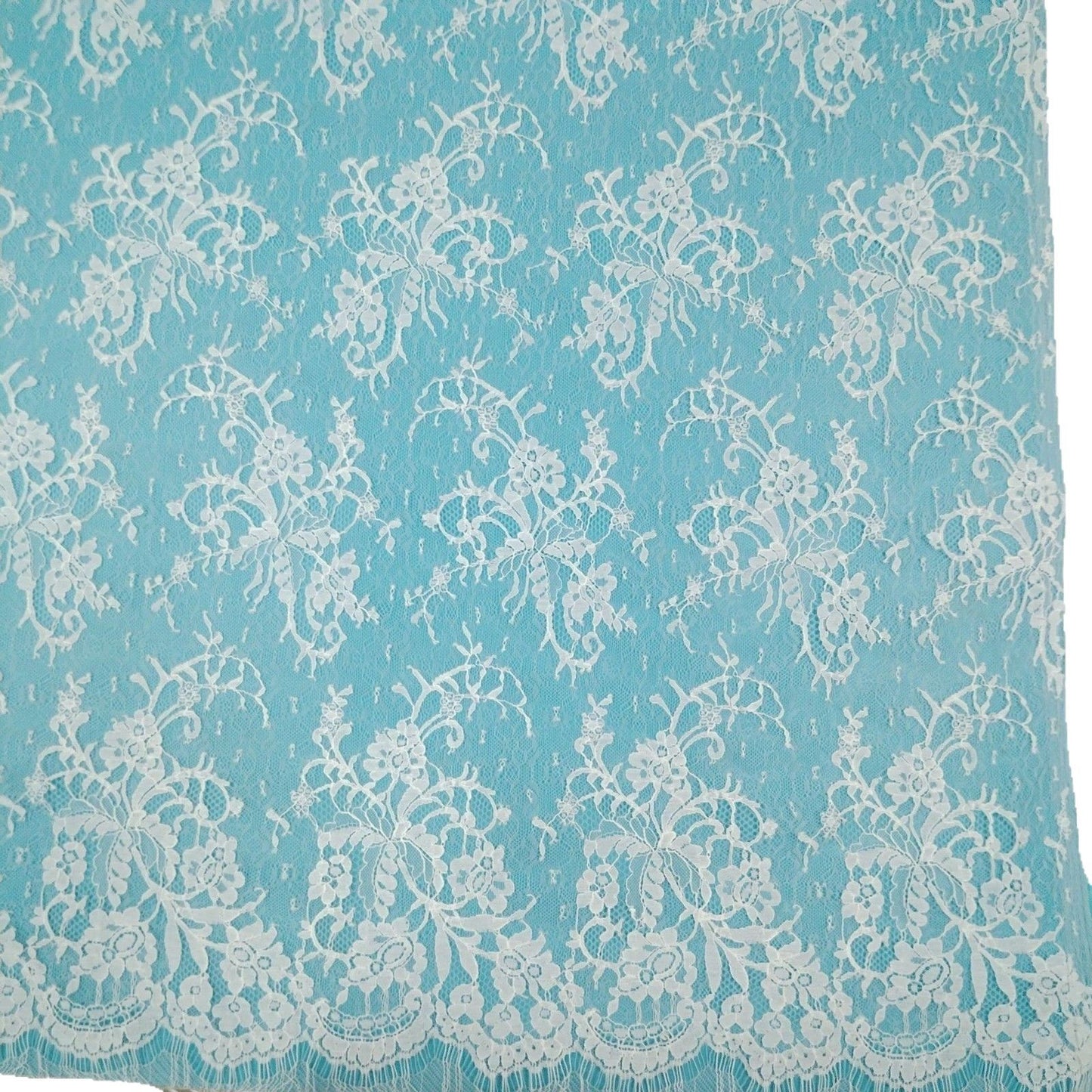 freedombeauty|Lace Fabric with Full Eyelash Mesh Lace Fabric for Women's Clothing Dresses Lace Accessories Wedding Dress Fabric