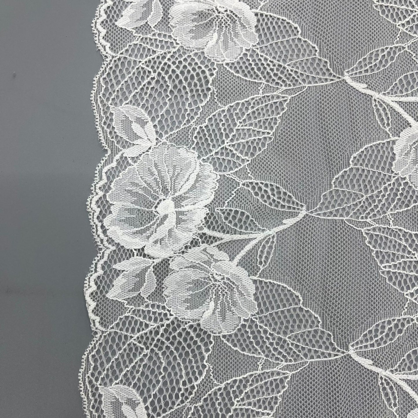 freedombeauty|23CM Elastic Lace Trim Nylon Lace Wedding Dress Decoration Fabric Accessories