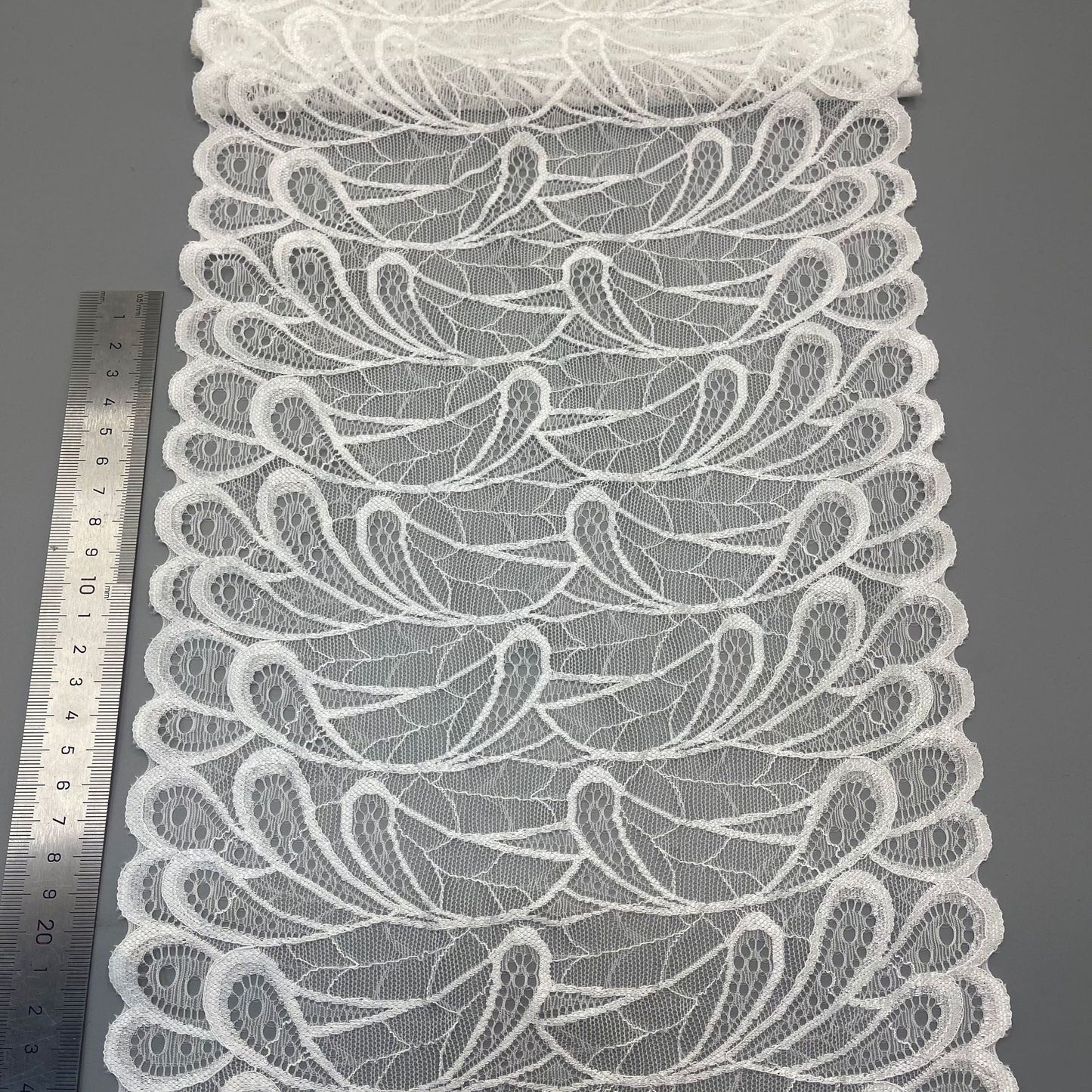 freedombeauty|24CM Underwear Garment Accessories Pure White Elastic Hollow Lace Nylon Lace Trim Accessories Lace