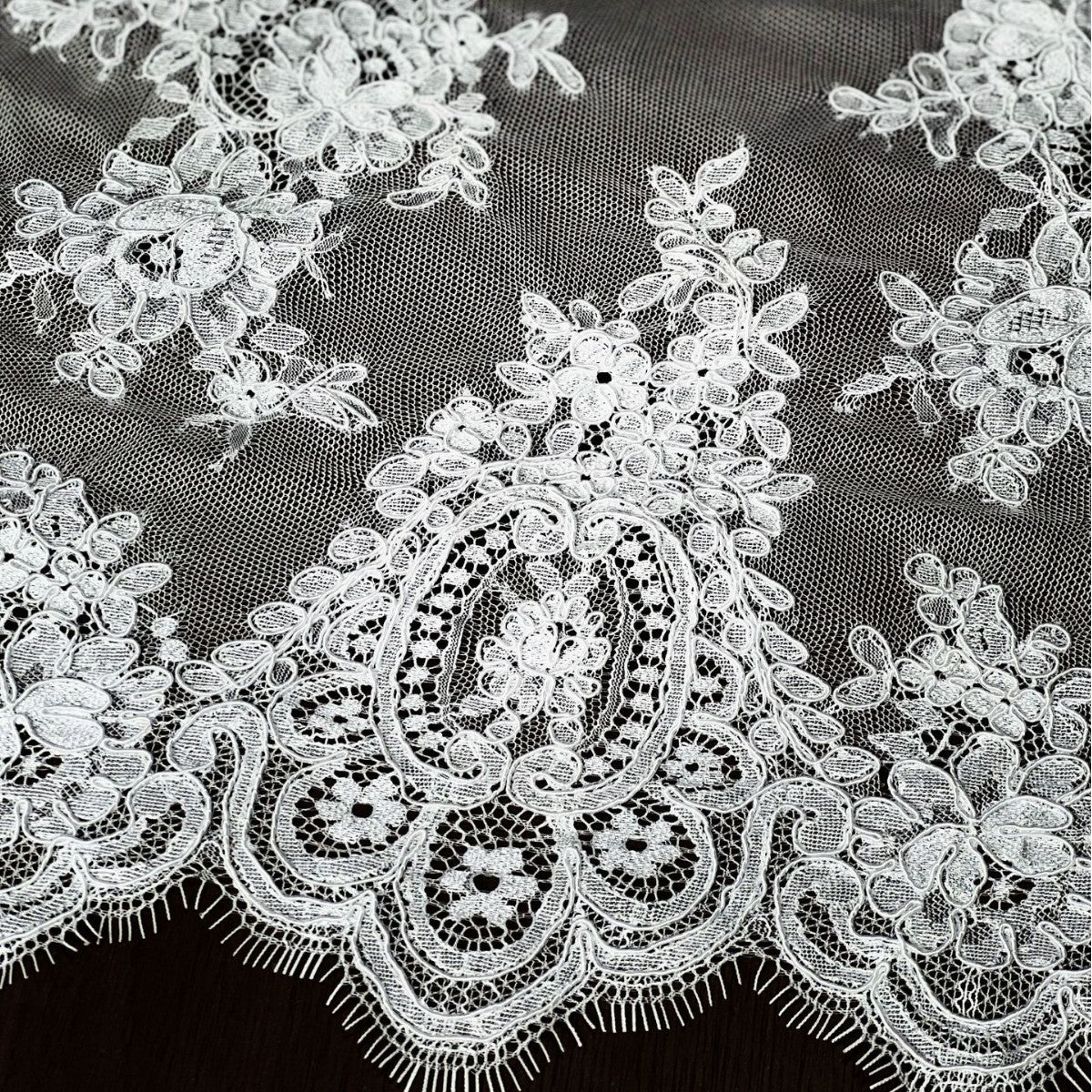 Freedombeauty | in Stock Lace Fabric Wedding Dress Fashion Accessories Eyelash Lace 3 M