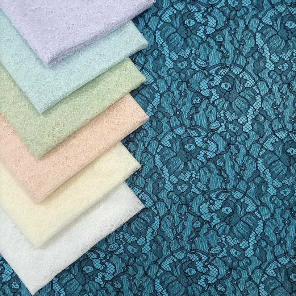 freedombeauty|In Stock Polyester Non-Stretch Lace Fabric Soft Comfortable Clothing Wedding Dress Fashion Women's Lightweight Lace Fabric