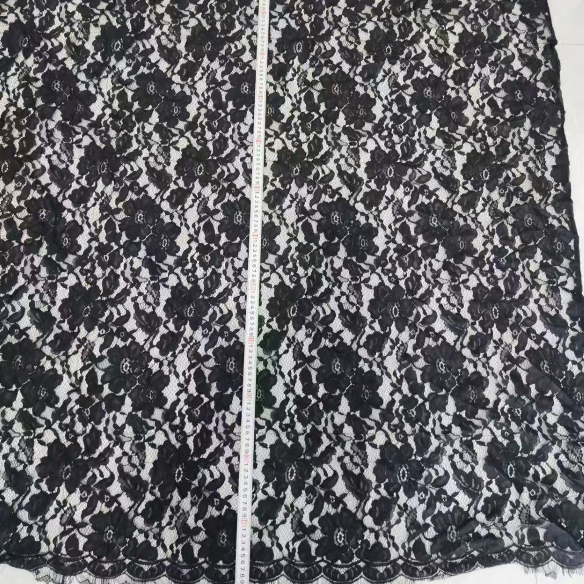 freedombeauty|Brocade Cotton Large Floral Lace Clothing Mesh Wedding Dress Children's Skirt Underwear Lace High-end Skirt Jacquard Mesh Pocket