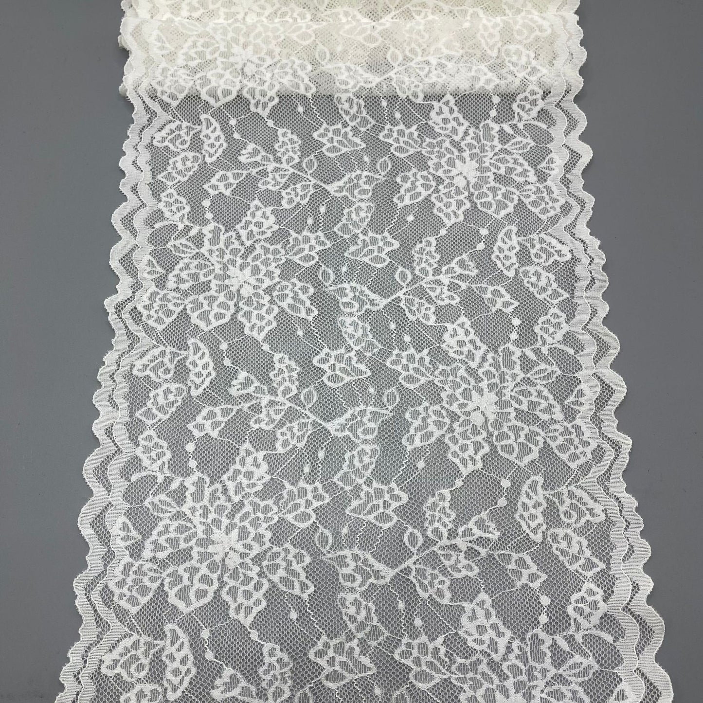 freedombeauty|24cm White Elastic Hollow Lace Trim Clothing Accessories Handmade Collaboration