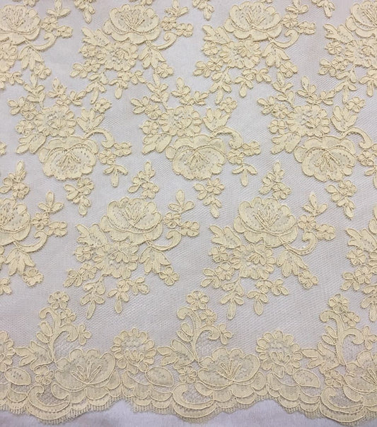 Freedombeauty | in Stock Lace Car Strand Fabric Wedding Dress Veil Special Fabric