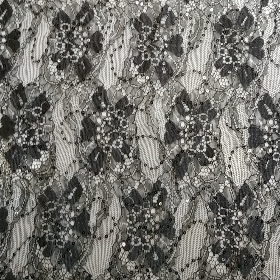 freedombeauty|Chiffon Sequin Lace Fabric Full Pattern Lace Fabric for Dresses Fashion Gowns Wedding Dresses Children's Decorations