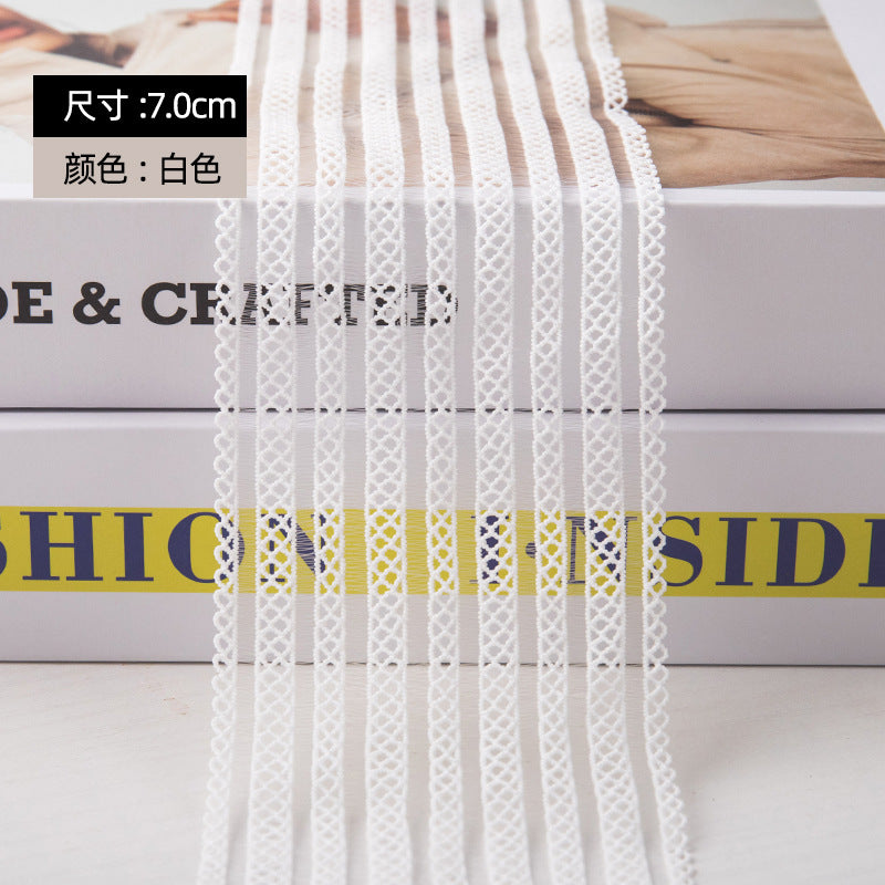 FREEDOMBEAUTY | Manufacturer supplies 2-7 cm soft elastic checkered fish ribbon, clothing women's neckline cuffs waist elastic band