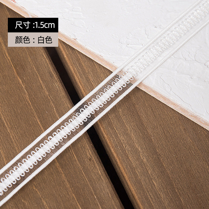 FREEDOMBEAUTY | Manufacturers supply 1.5 cm black and white fine soft nylon knitted dental belts, clothing underwear toy accessories in stock