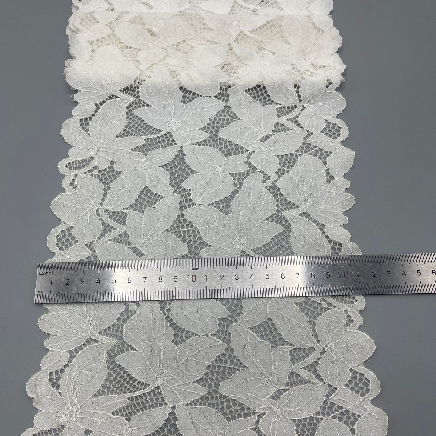 freedombeauty|21CM Lace Trim DIY Handmade Lingerie Wide Lace Trim Accessories Wedding Dress Decoration, Neckline, Hem