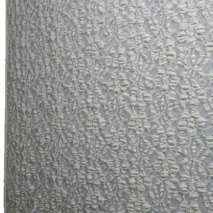 freedombeauty|Lace Bubble Fabric Embossed Hollow Mesh Lace Fabric Wedding Dress Lace Accessories Full Lace Fabric