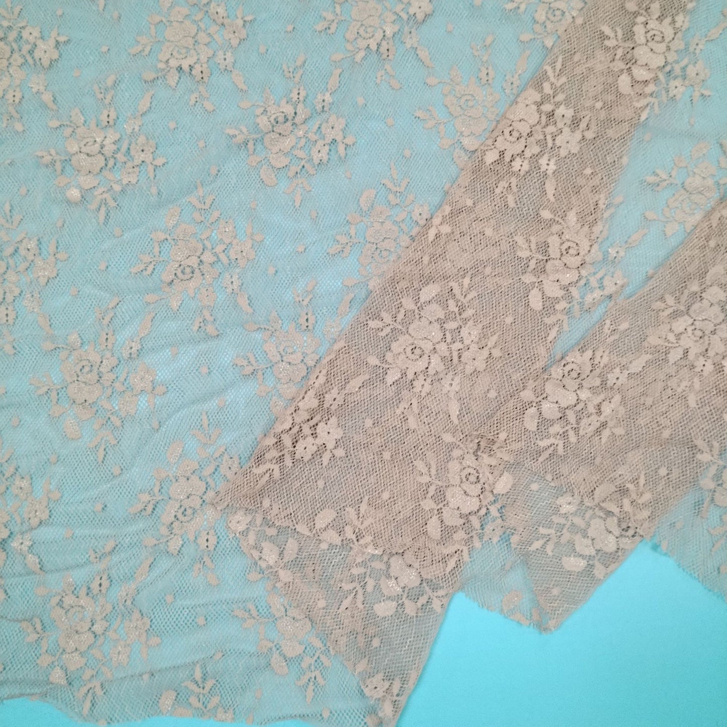 freedombeauty|2024 Hot-Selling Small Floral Dot Lace Fabric for Wedding Dresses, Dresses, Headpieces, Tablecloths, and Hollow-Out Flowers