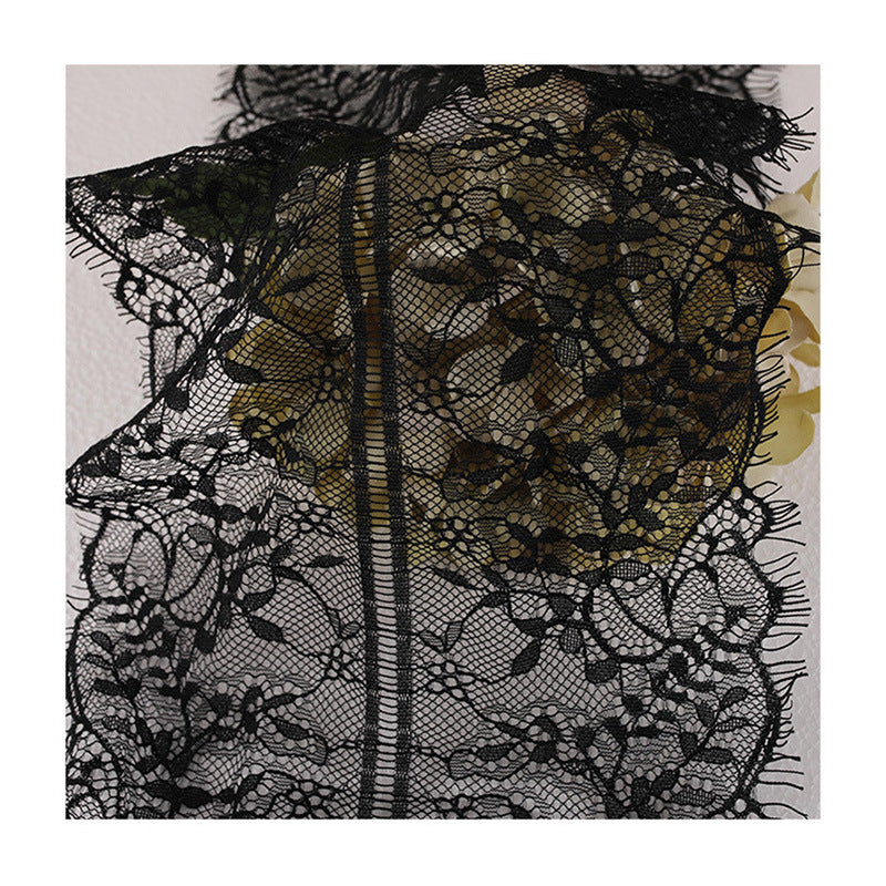 FREEDOMBEAUTY | Factory direct sales 22cm small fragrant wind lace row beard non-elastic lace lace eyelashes nylon lace edge wholesale