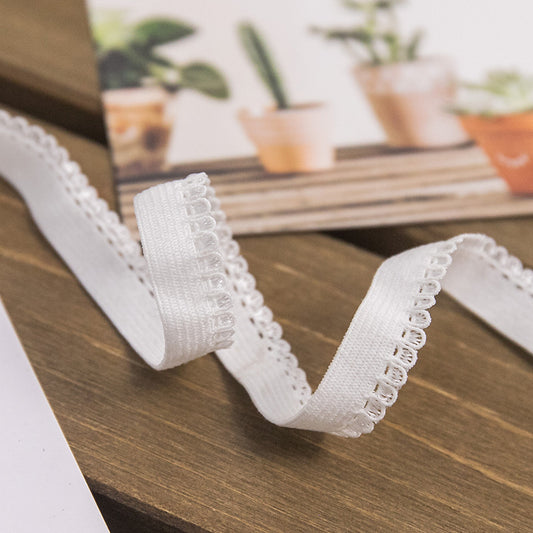 FREEDOMBEAUTY | Manufacturer supplies 1.0cm eight crescent, nylon knitted elastic underwear, elastic bands, clothing accessories