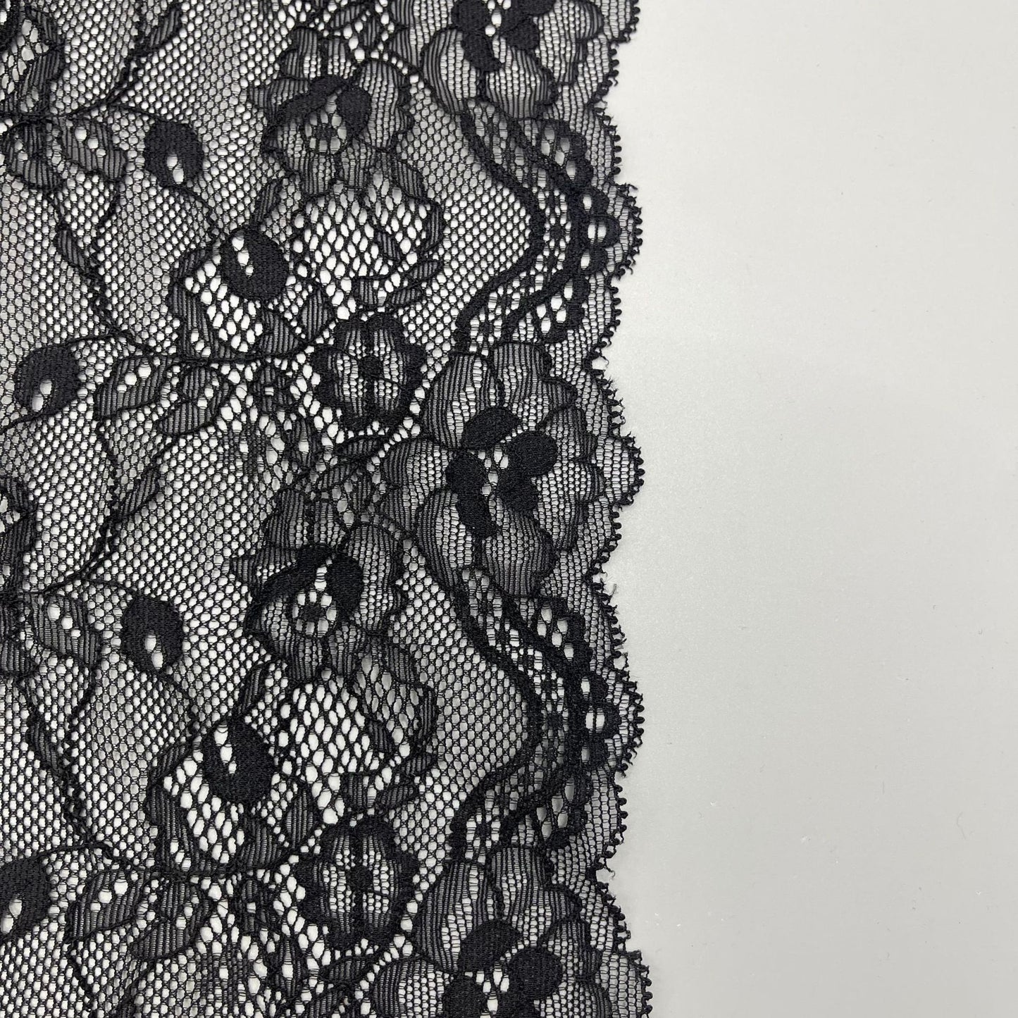 freedombeauty|18CM Elastic Lace Trim Nylon Lace Wedding Dress Decoration Fabric Accessories