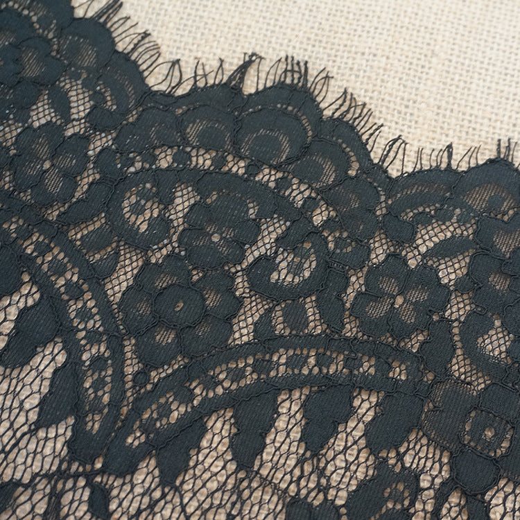FREEDOMBEAUTY | Width 150x150cm lace, factory direct sales brocade cotton eyelash lace, clothing warp knitted lace accessories