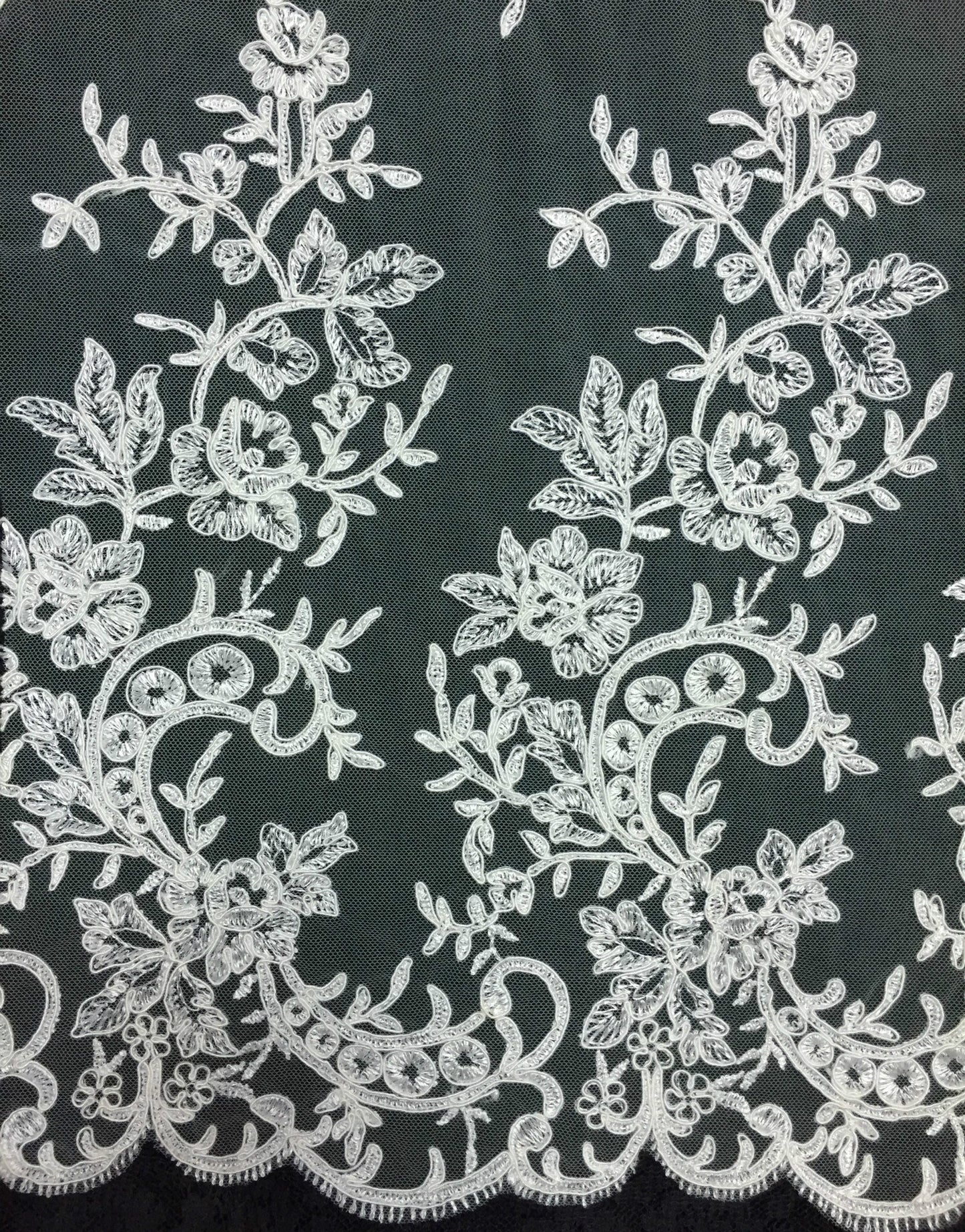 Freedombeauty | Direct Selling Car Bone Lace Veil Skirt Lace Accessories Three-Dimensional Bone Lace Fabric Wedding Dress Fabric