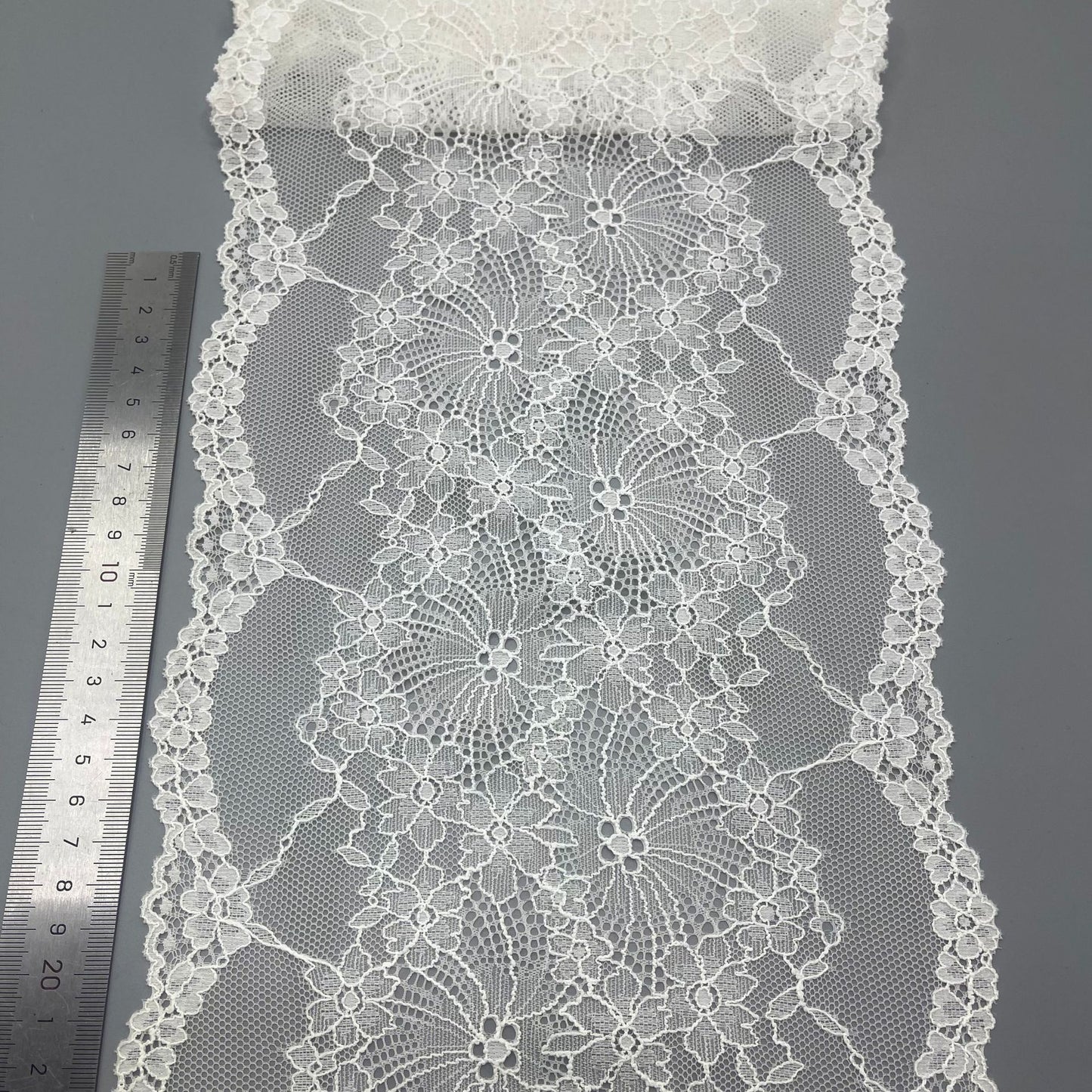 freedombeauty|20CM Soft Nylon Spandex Black and White Sock Decoration Elastic Lace Trim
