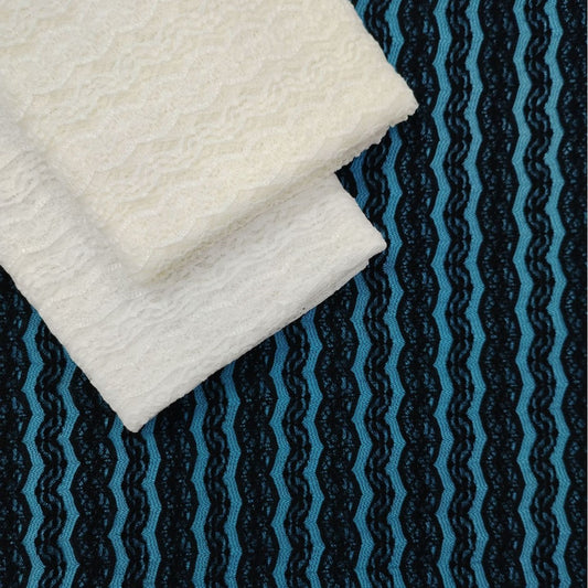 freedombeauty|Wavy Line Nylon Lace Fabric Floral Lace Fabric Base Women's Clothing Dress Lace Accessories Fabric