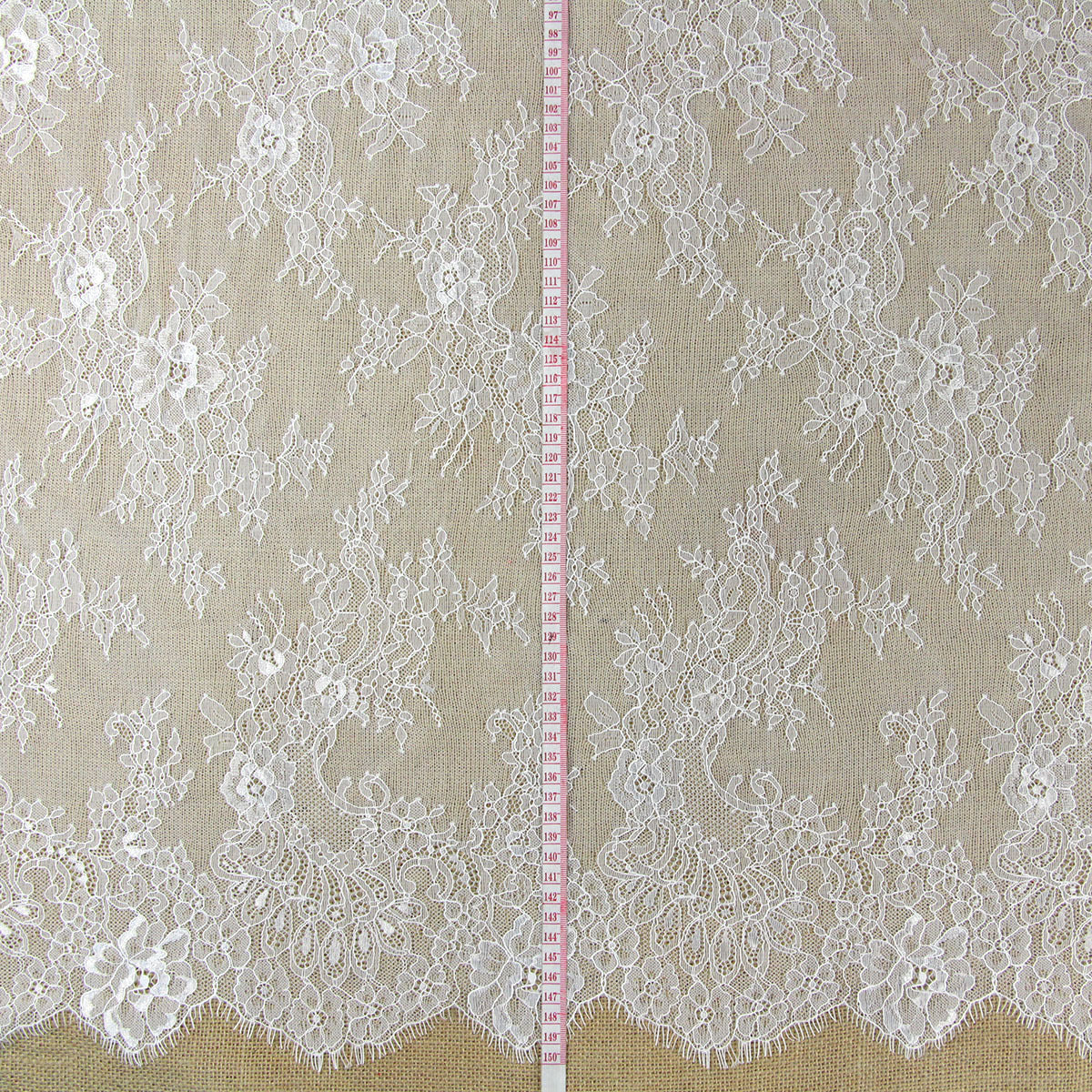 FREEDOMBEAUTY | Width 150cm Manufacturer spot eyelash lace, lace fabric, wedding accessories, nylon lace