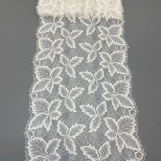 freedombeauty|18CM White Wedding Dress Lace Trim Elastic Hollow Lace Nylon Design DIY Lace E-commerce