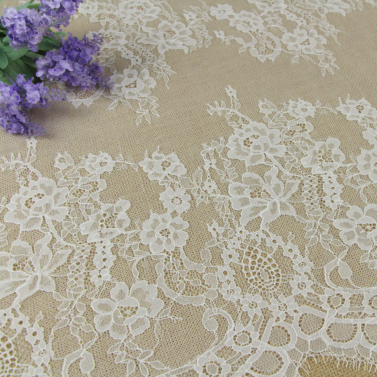 FREEDOMBEAUTY | Nylon eyelashes lace lace, lace wedding dress, lace fabric DIY clothing dress accessories