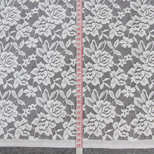 FREEDOMBEAUTY | 150cm Stretch lace fabric brocade ammonia elastic lace fabric rose dress fabric lace lace clothing accessories