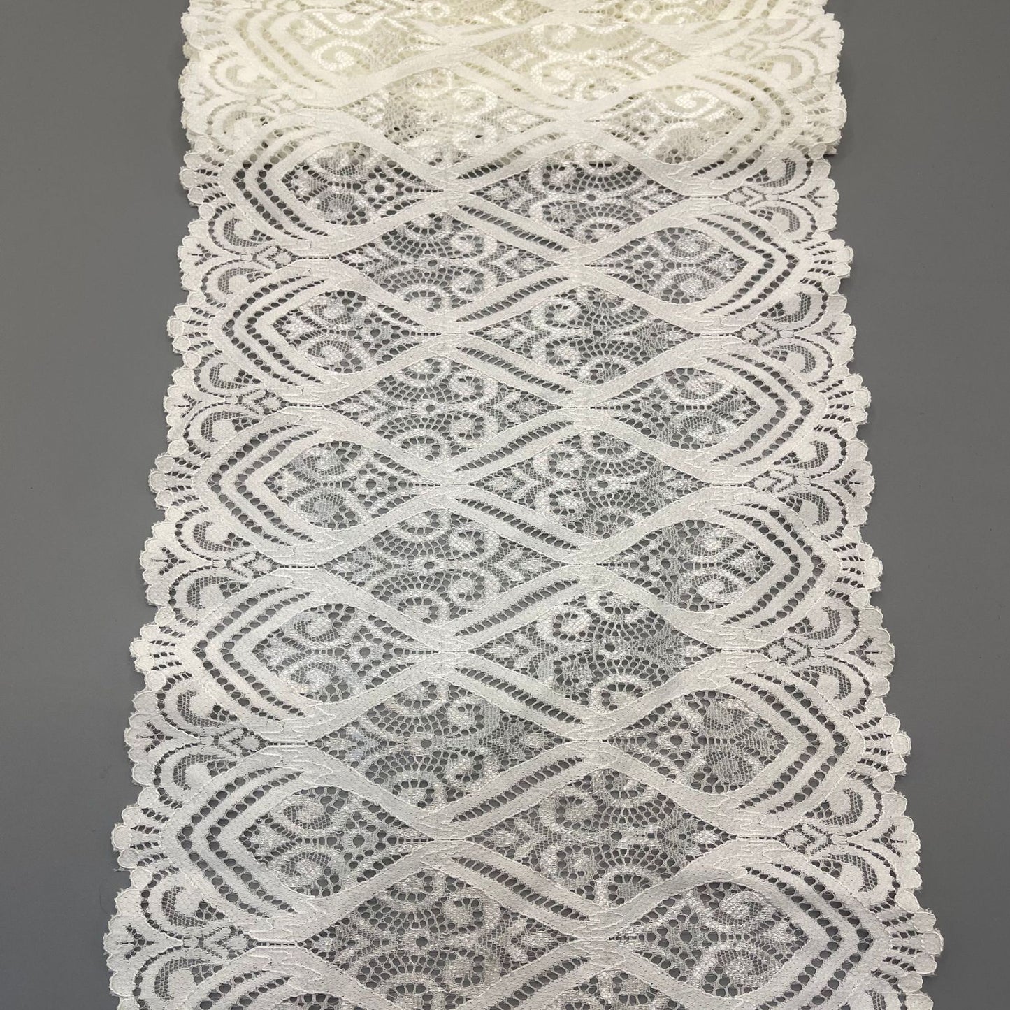 freedombeauty|21CM Elastic Lace Trim Nylon Lace Trim for Lingerie Skirt Hem, Accessories Decoration Parts