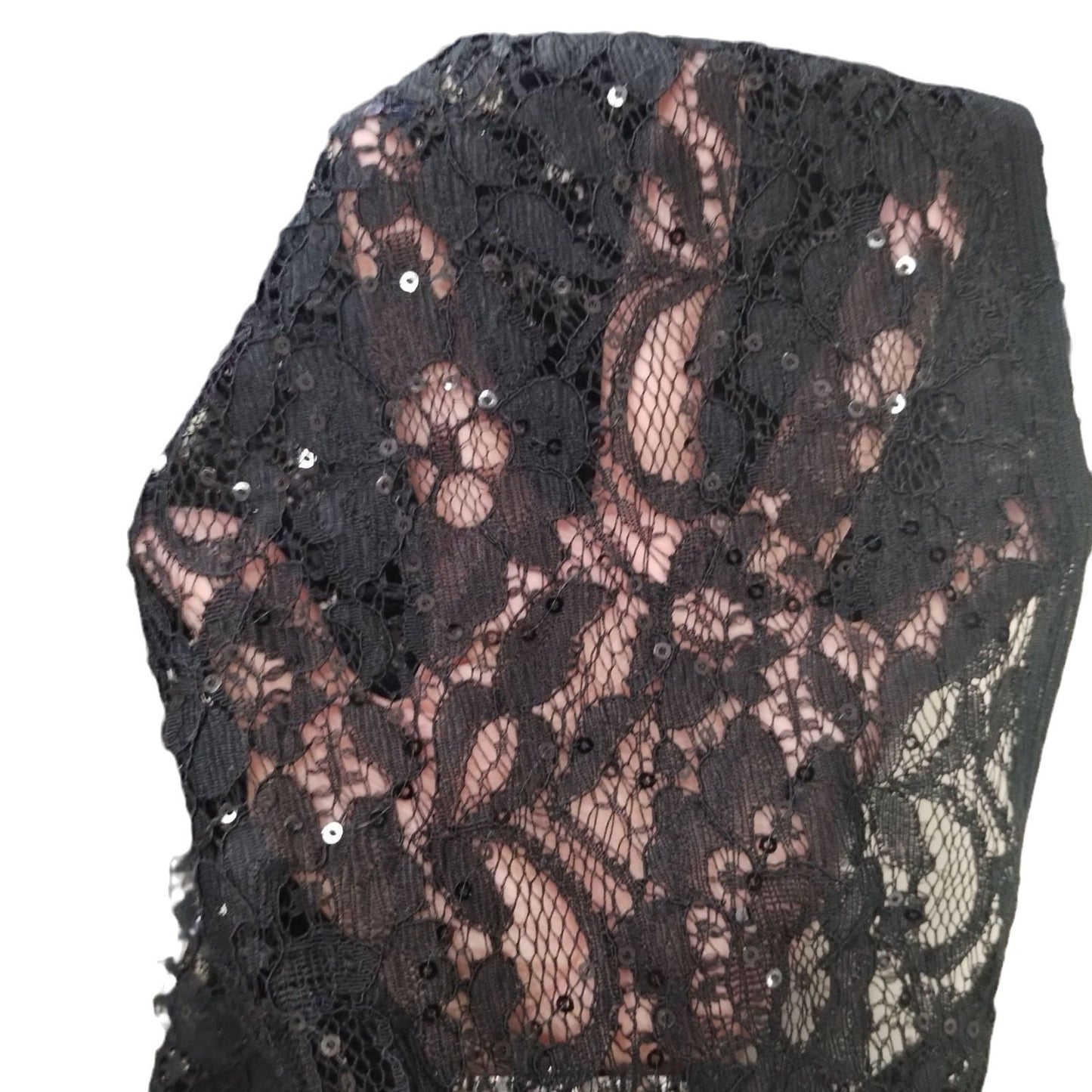 freedombeauty|Brocade Cotton Sequin Thread Sequin Lace Fabric Flower Lace Fabric Wedding Dress Women's Dress Lace Accessories