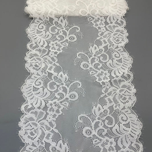 freedombeauty|22cm Elastic Eyelash French Elastic Lace Trim Wedding Dress Lingerie Accessories DIY Clothing