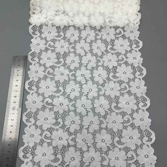 freedombeauty|21CM Lace Elastic Pressed Gauze Trim Nylon Silk Lingerie Neckline Pants Hem Trim