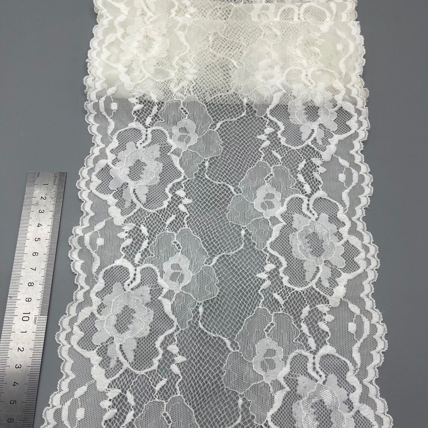 freedombeauty|20CM Lace Elastic Trim for Skirts, Children's Clothing, Wedding Dress Decoration, Hem, Garment Lace