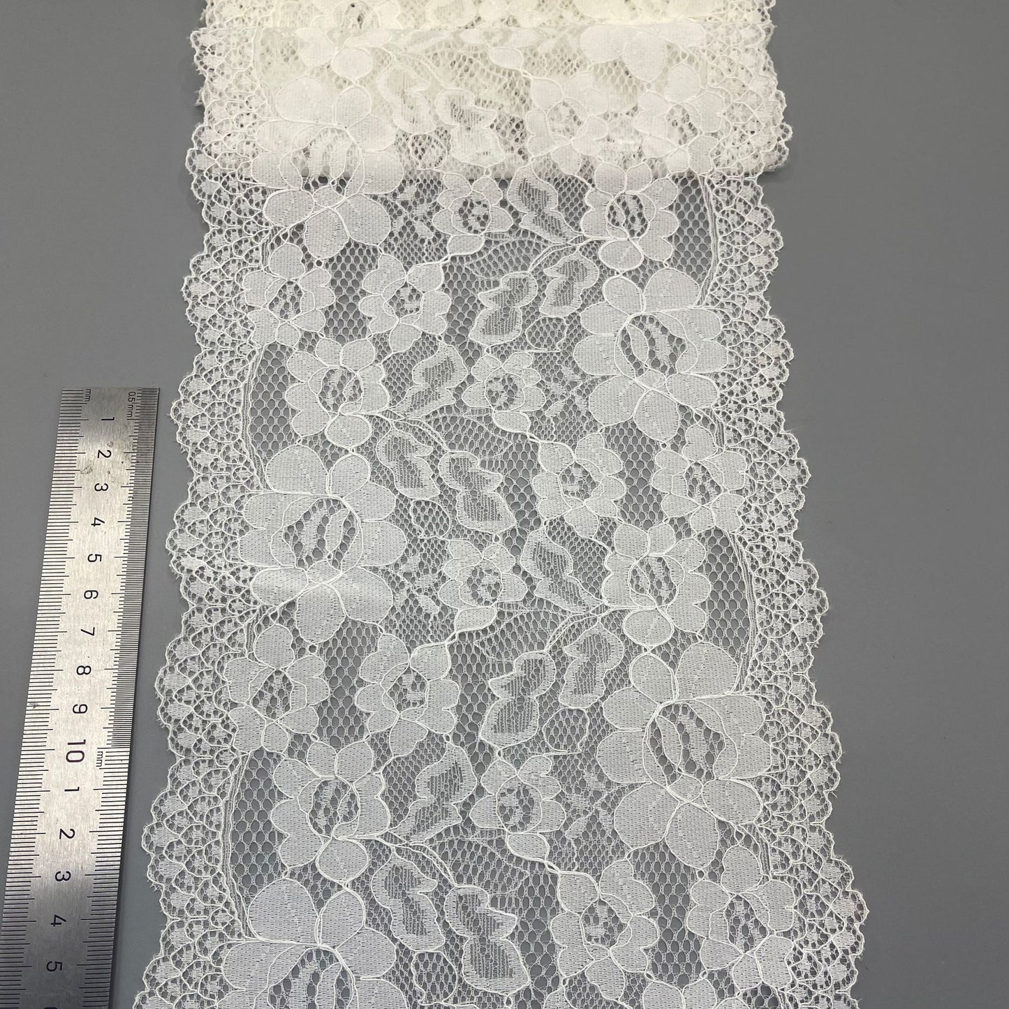freedombeauty|18CM Double-Sided Lace Trim Nylon Lace Trim Stretch Small Lace Trim Fashion Lingerie Lace Trim
