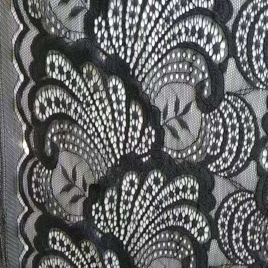 freedombeauty|Nylon Lace Fabric Dot Hollow Mesh Elastic Full Wedding Dress Base Children's Dress Decoration Pocket T