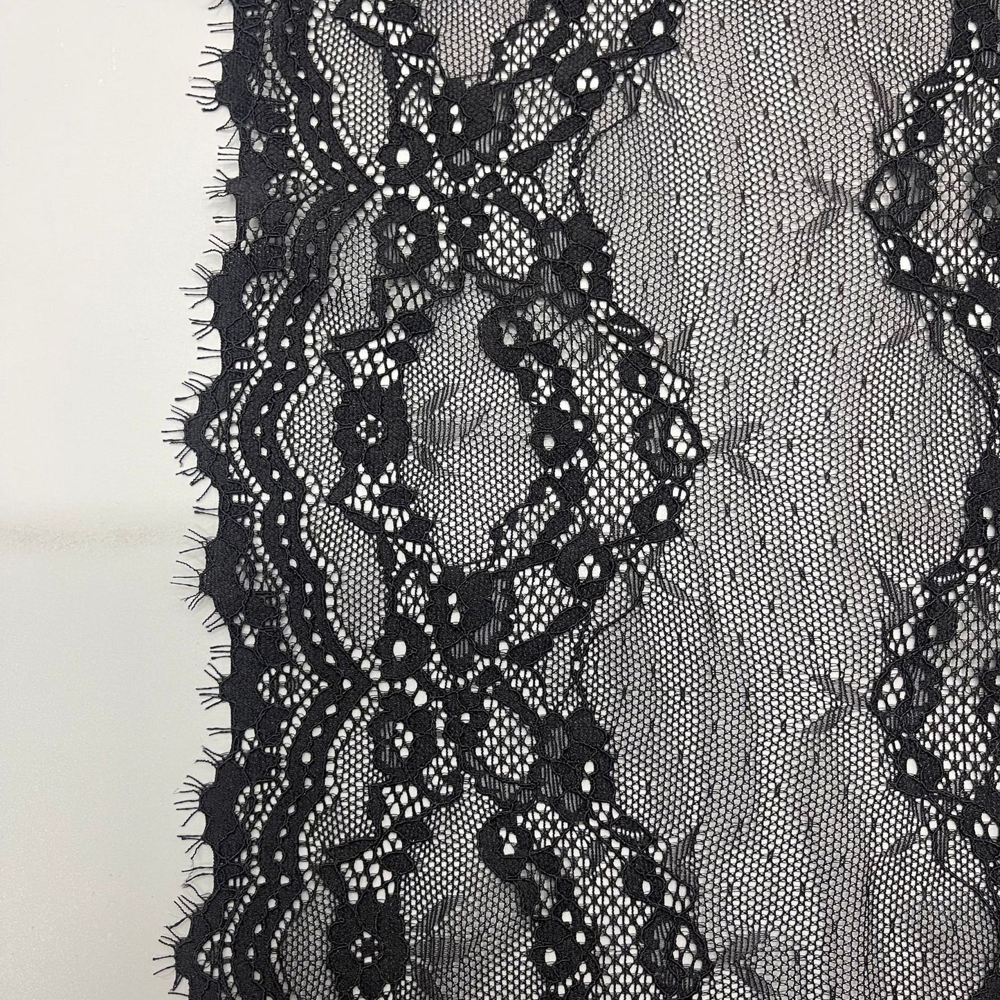 freedombeauty|23cm Elastic Eyelash Knitted Elastic Lace Trim Nylon Soft Lace Trim Home Textile Lingerie Accessories