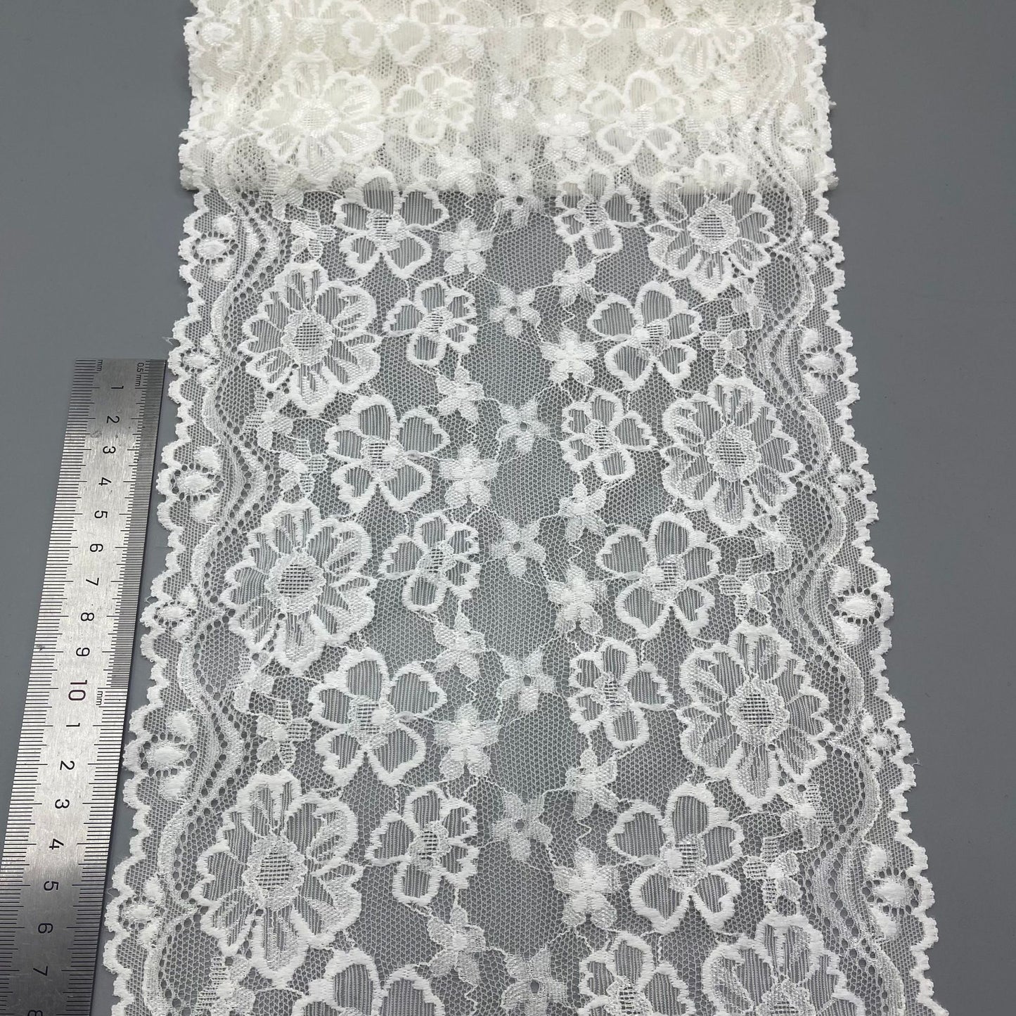 freedombeauty|20CM Nylon Lace Trim Elastic Lace Trim for Underwear Skirt Hem Gloves Socks Accessories