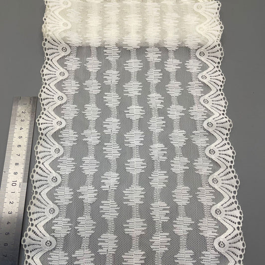 freedombeauty|22CM High Elasticity Lace Trim for Sexy Lingerie and Wedding Dress Decoration Supplies