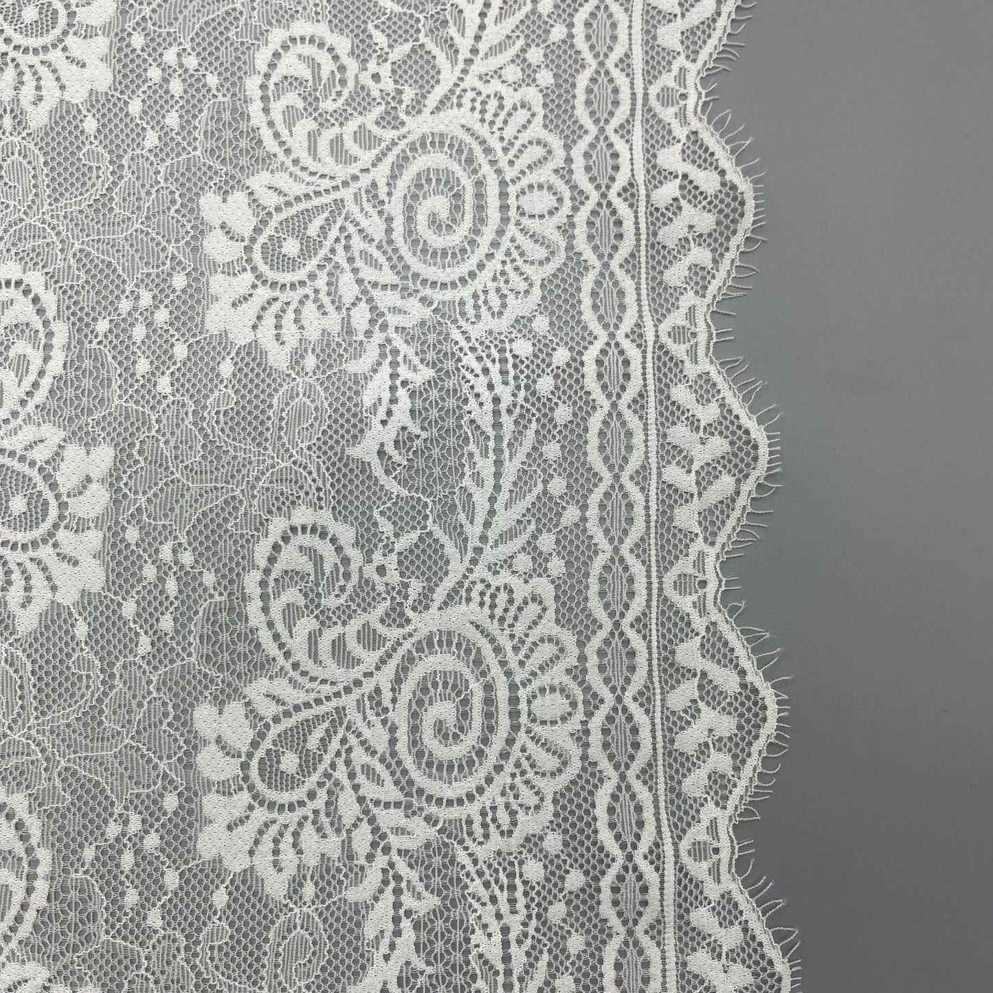 freedombeauty|22cm Elastic Eyelash High-end French Lace Trim Clothing Lingerie Wedding Dress Accessories DIY Supply