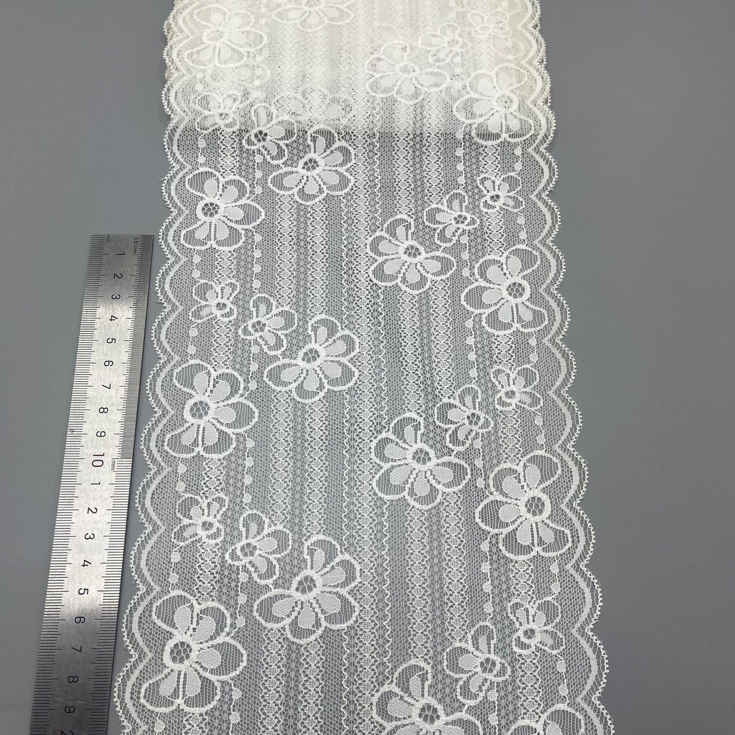 freedombeauty|Nylon Lace Trim Elastic Lace Wedding Dress Undergarment Skirt Hem Accessories