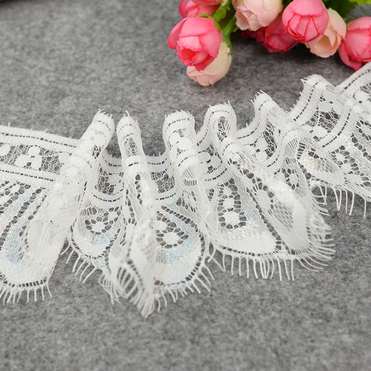 FREEDOMBEAUTY | 9cm Home Accessories Eyelashes Single-sided Lace, Tube Top Underwear Nylon Eyelashes Dress Lace