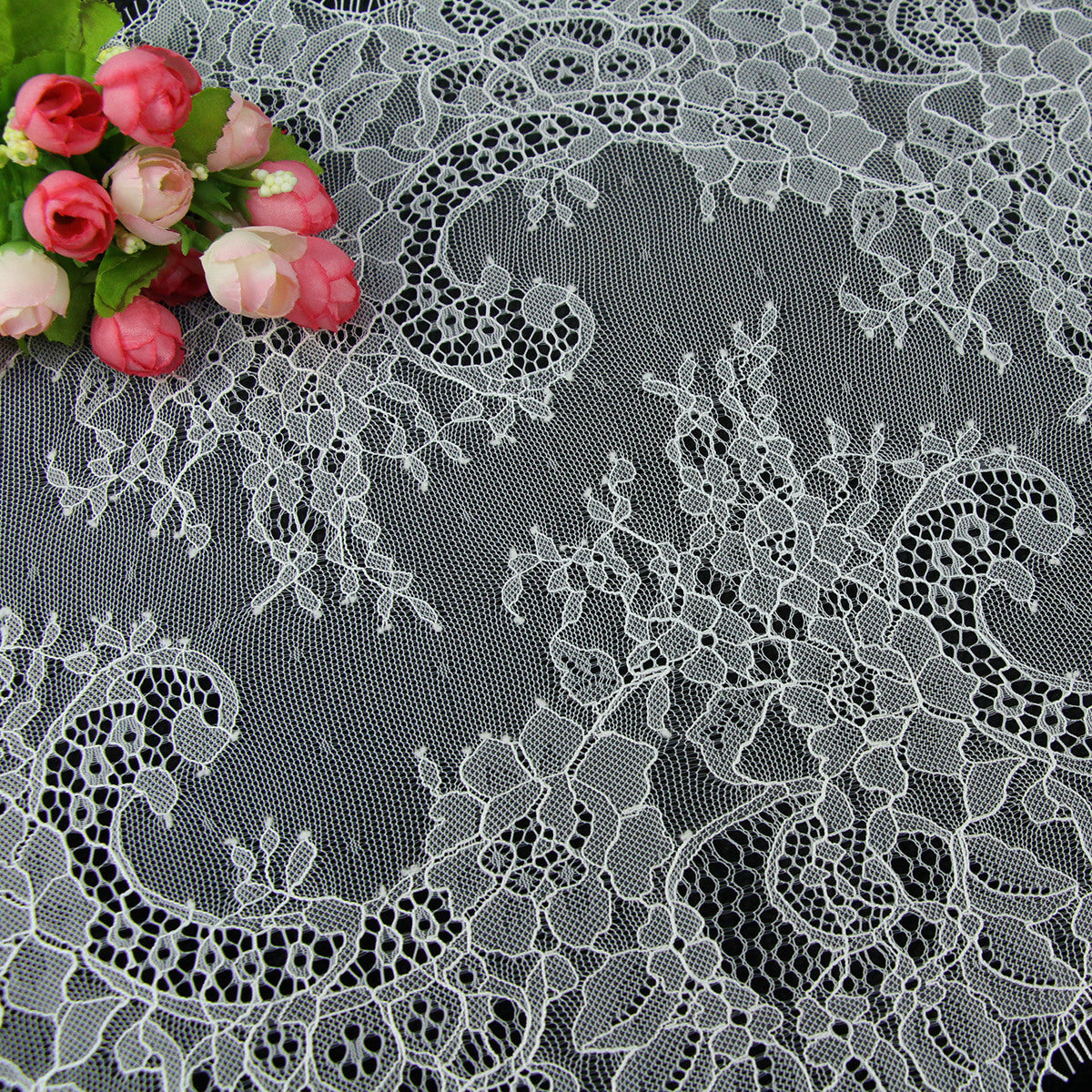 FREEDOMBEAUTY | 36cm wide eyelash lace, lace fabric, lace fabric, wedding lace fabric, curtain lace