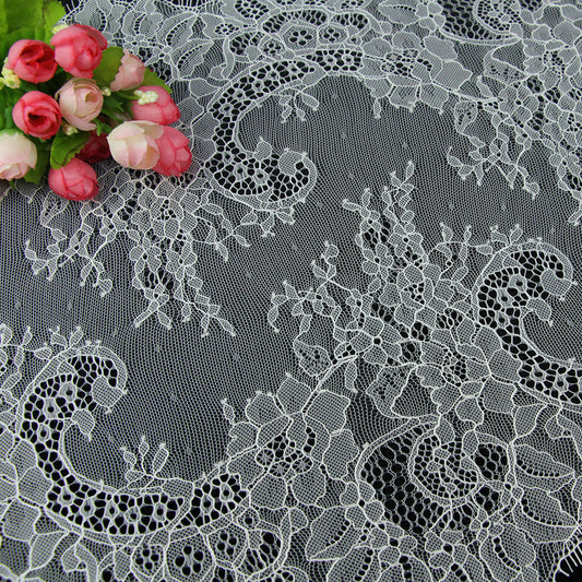 FREEDOMBEAUTY | 36cm wide eyelash lace, lace fabric, lace fabric, wedding lace fabric, curtain lace