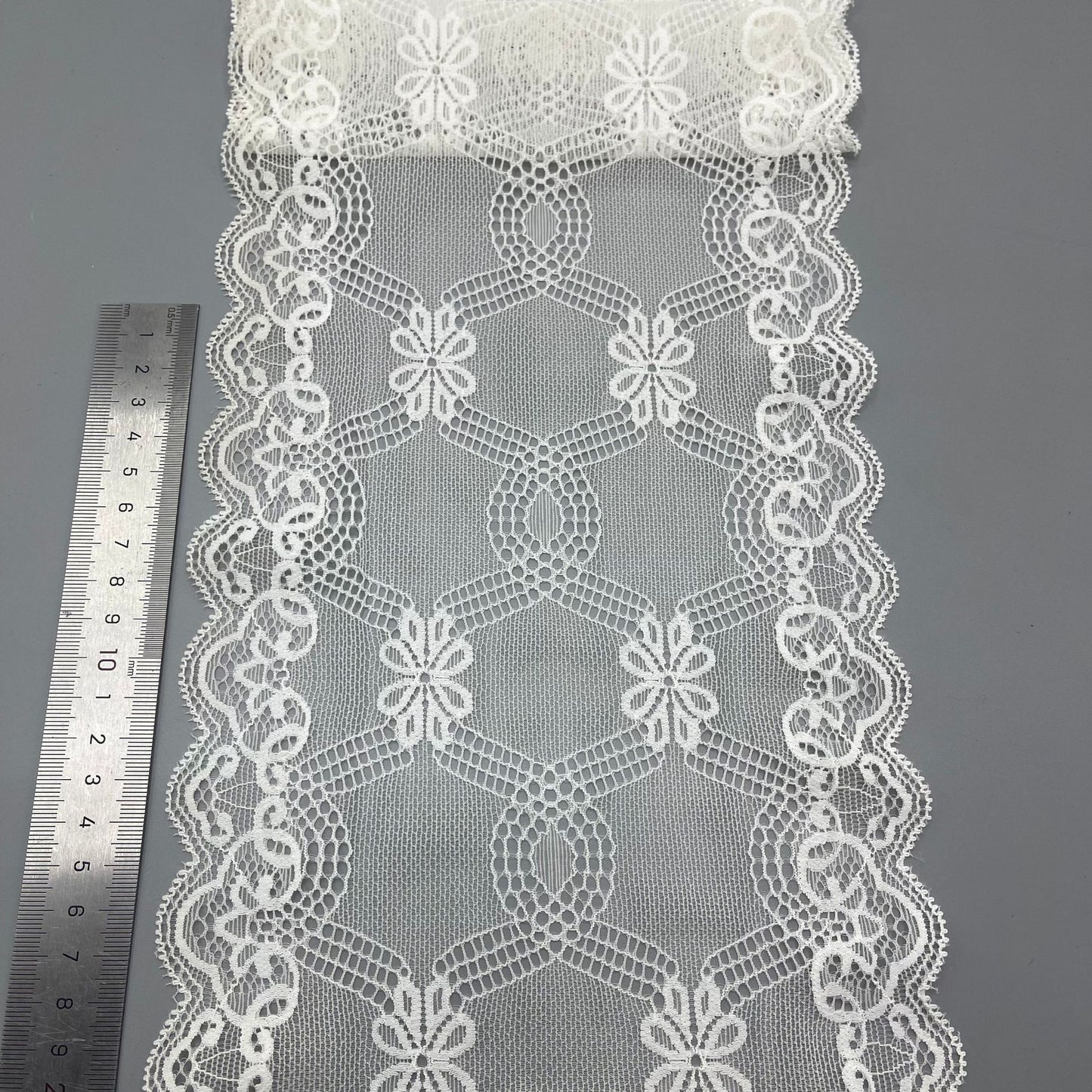 freedombeauty|18CM Nylon Lace Fabric Stretch Hollow Out Dress Sleepwear Lingerie Wedding Dress Accessories