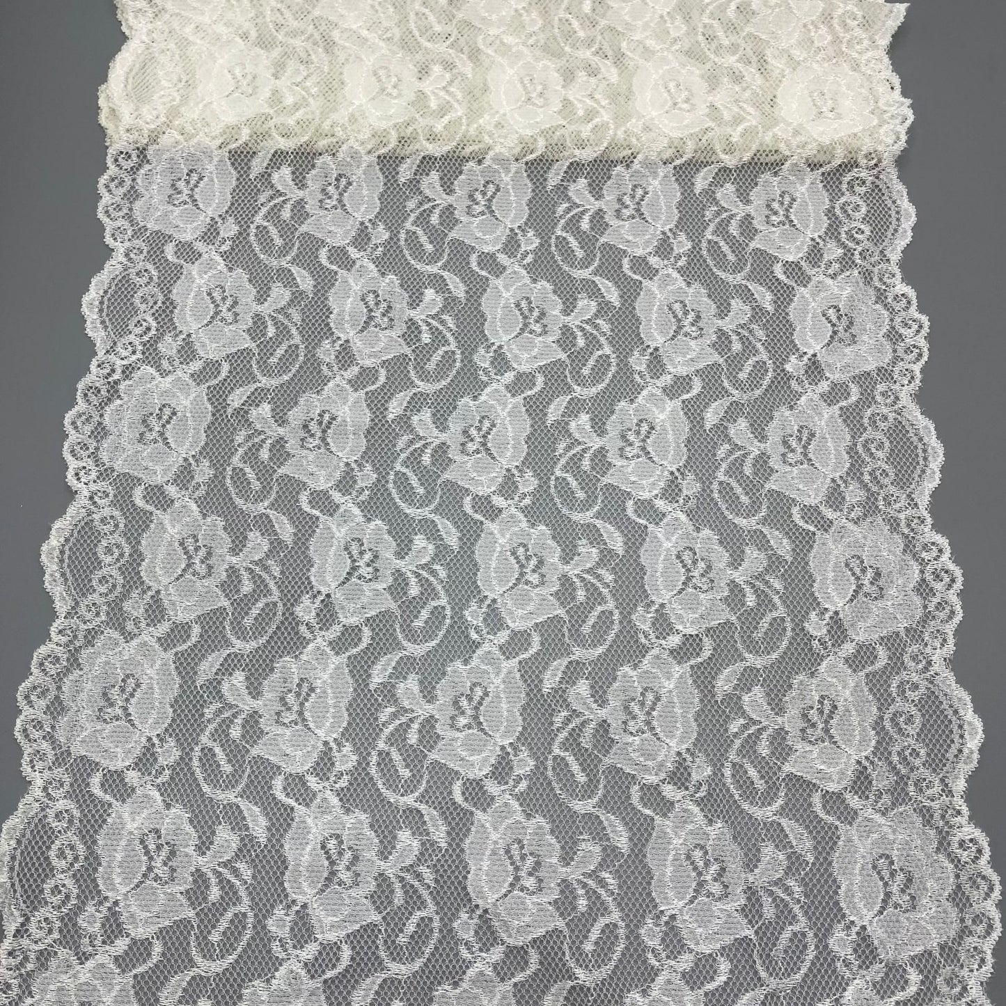 freedombeauty|31CM Double-Sided Small Wave Asymmetric Retro Flower High Elastic Stretch Lace DIY Trim