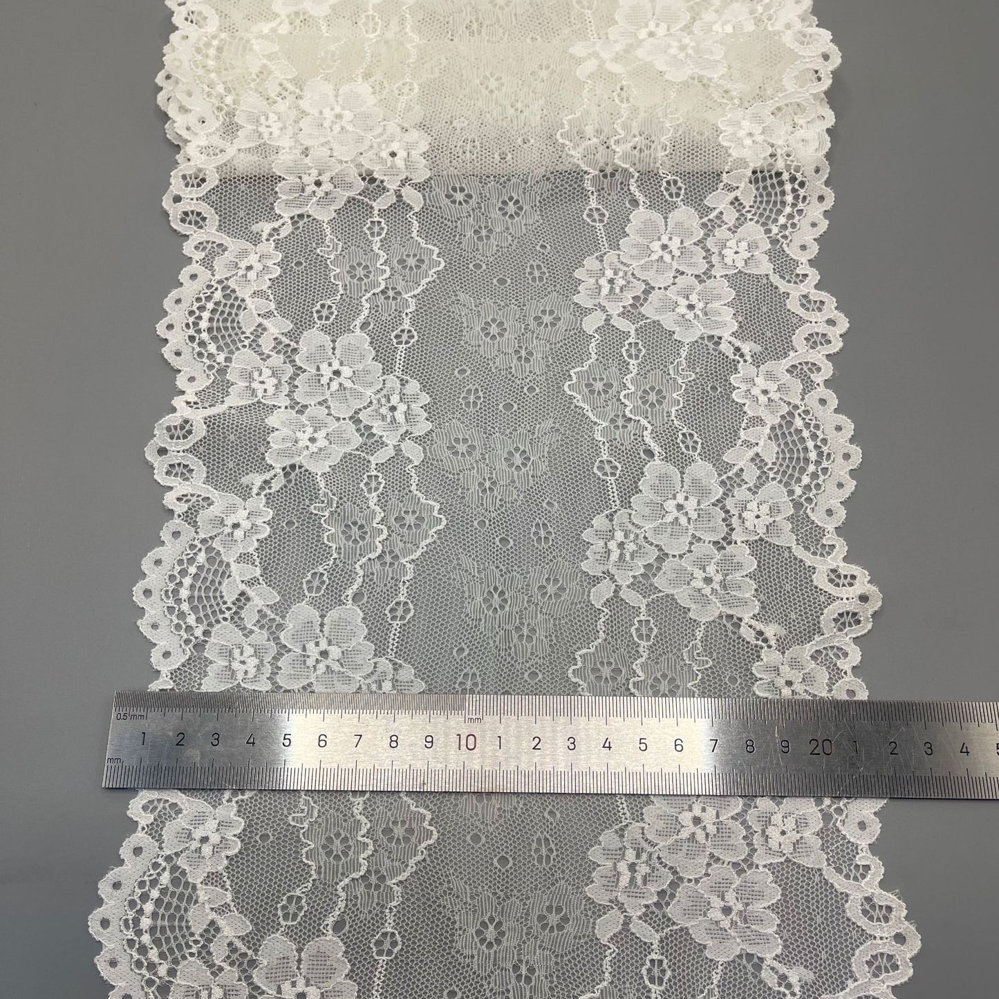 freedombeauty | 21CM Wavy Elastic Lace Trim for Clothing Lingerie Accessories DIY Wedding Dress Decoration